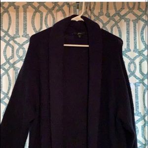 Cozy J Crew Long XL Navy Knit Sweater